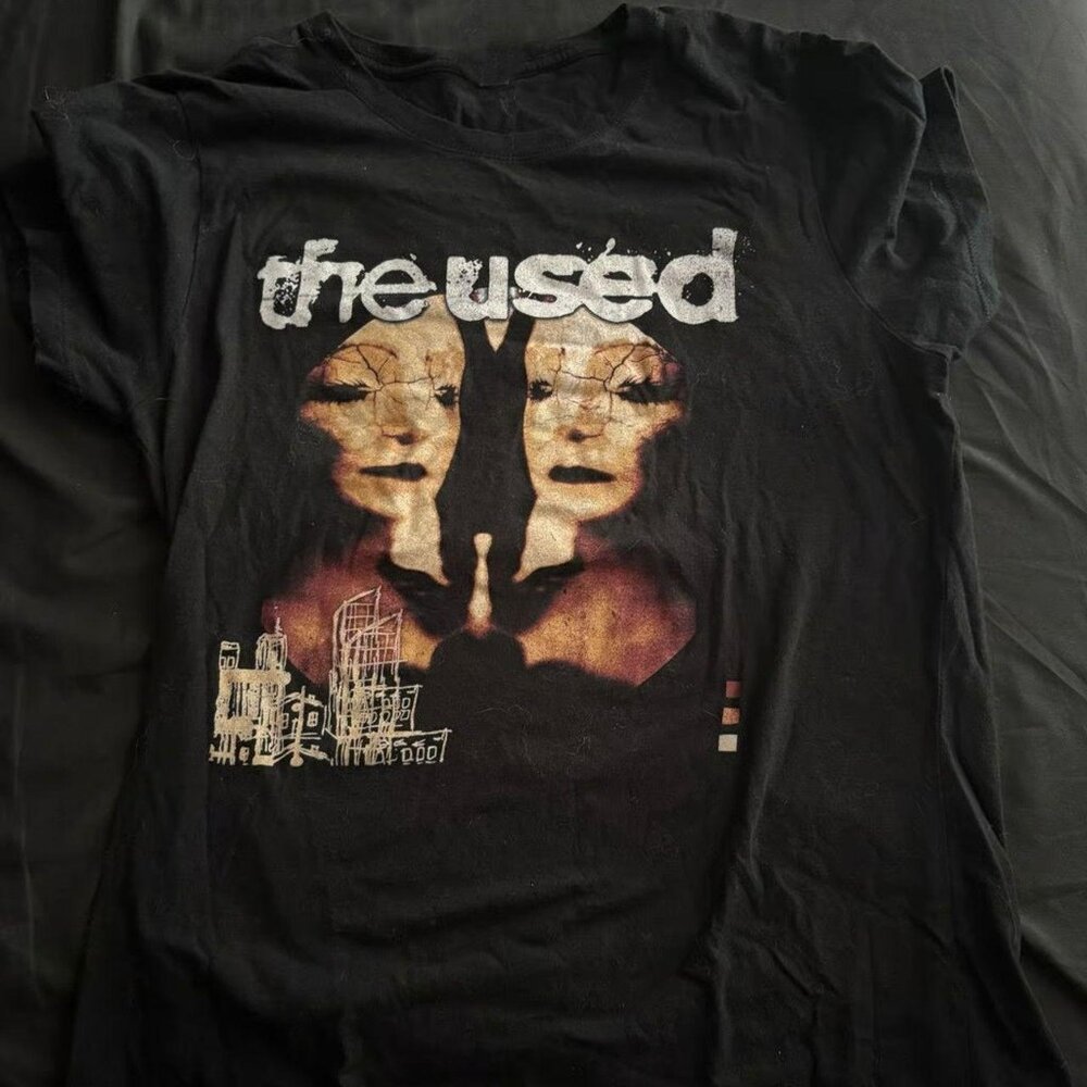 The Used Band Girl face T-shirt